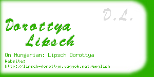 dorottya lipsch business card